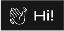 Hi icon